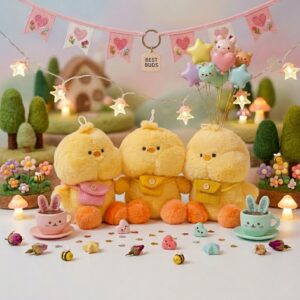 Gấu bông vịt phúng phính 3 màu