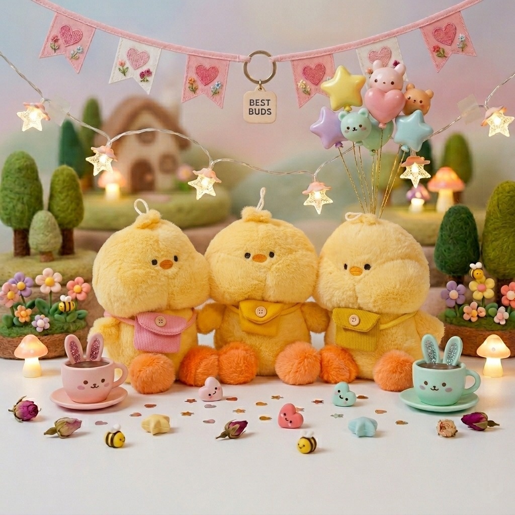 Tiệm Quà Uni - Gấu Bông Collection Gấu bông vịt phúng phính 3 màu