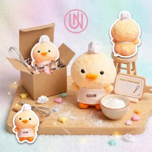 Gấu bông vịt con yêu bếp 03