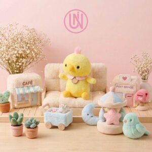 Gấu bông vịt xù nắng chanh 01